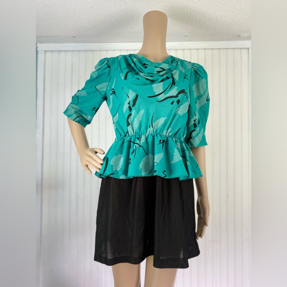 Teal-Top Dress